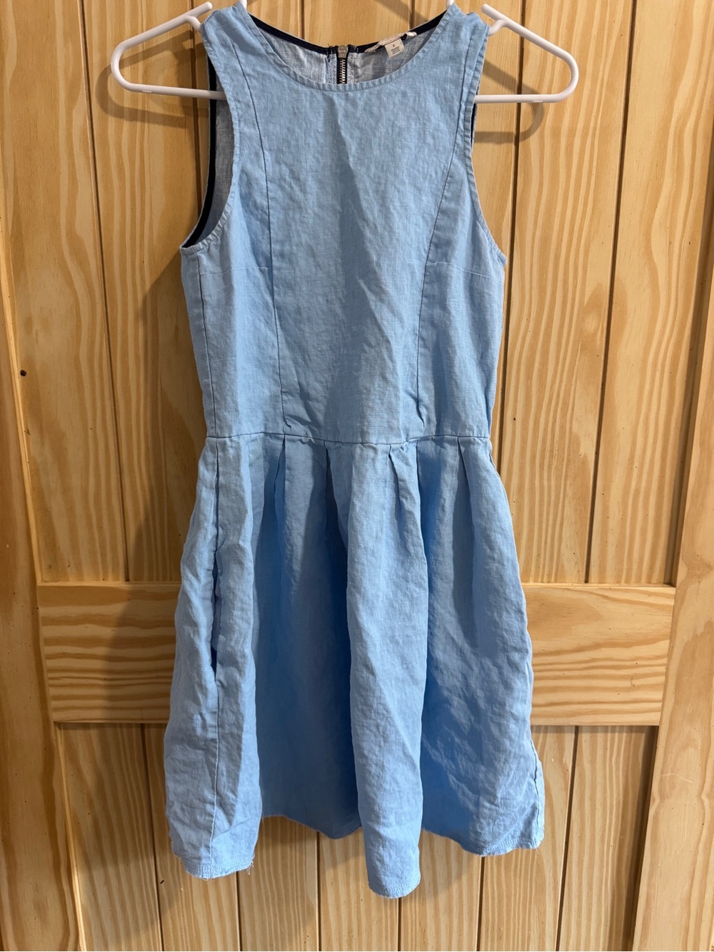 Early 2000’s Gap Linen Lightweight Casual A Line mini Dress— size 4